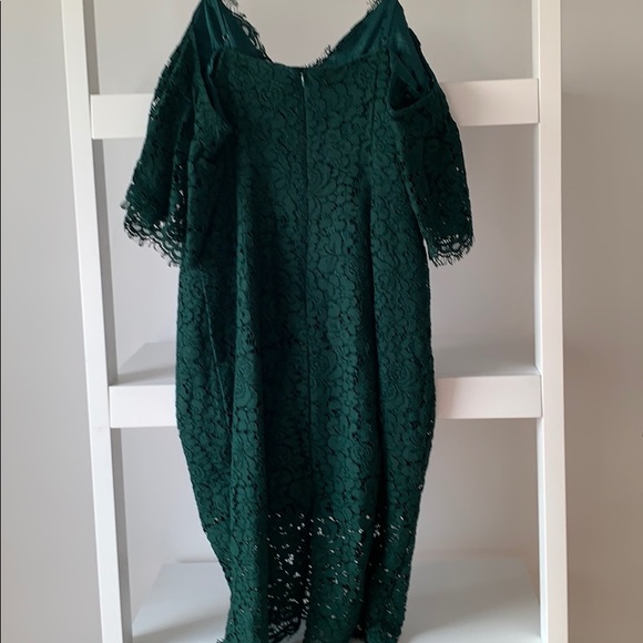 NWT Green Bardot Dress - Picture 5 of 5